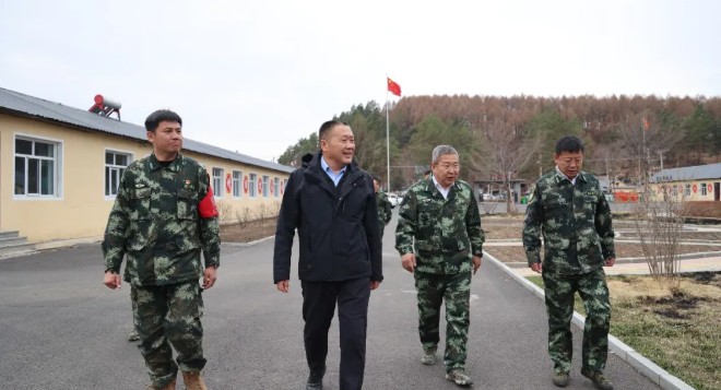 吳慶軍到林口、方正局公司參加義務植樹 調研檢查工作